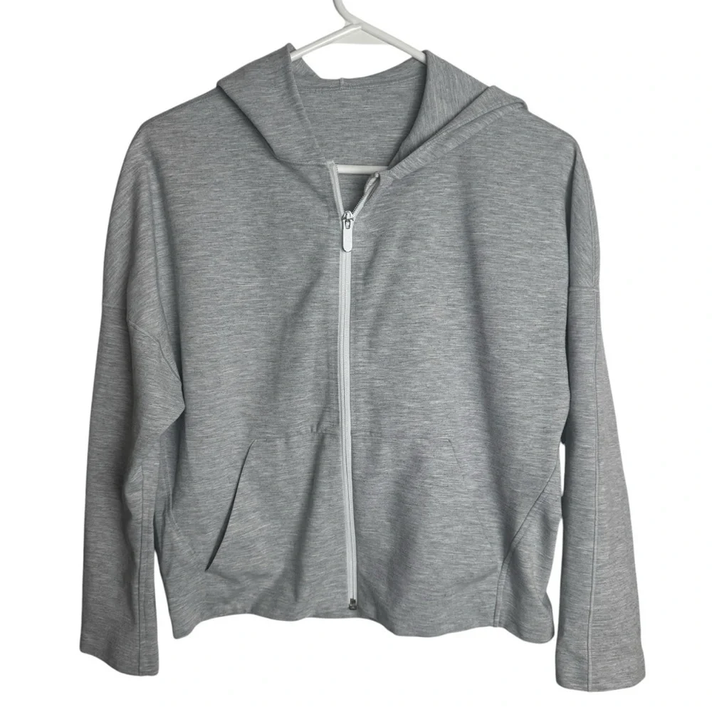 Lululemon Minimal Hoodie, Heathered Power Grey, Size 4